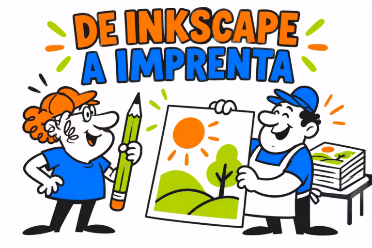 Profesionales ilustrados preparando una hoja de diseño vectorial para impresión
